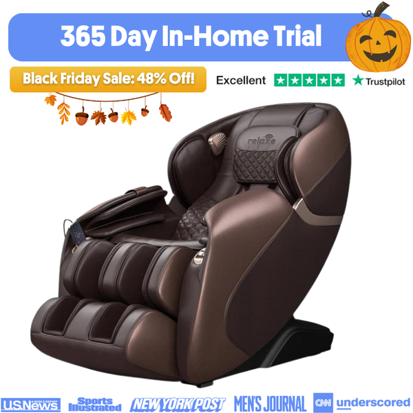 Relaxe Zero-Gravity Shiatsu Massage Chair With Heating (SL-Track)