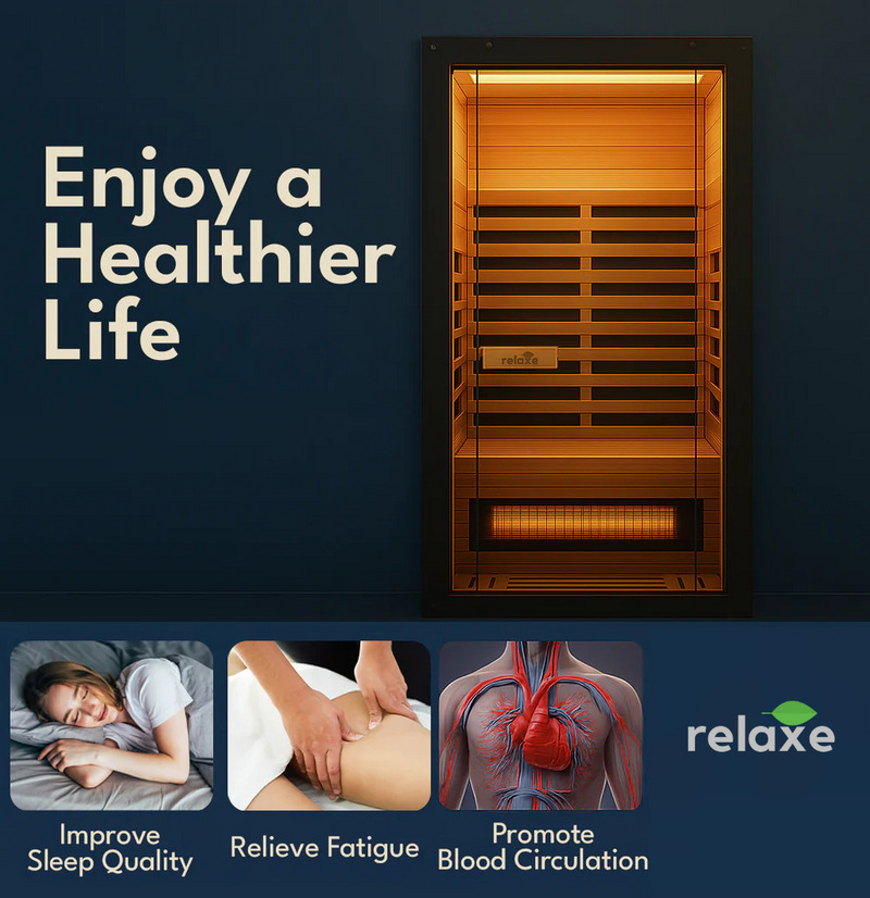 SAUNA INFRARGE SPECTRUM CALDERA ™ RELATIF avec panneau de thérapie rouge